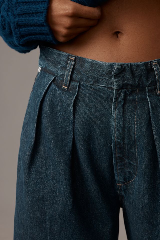 Citizens of Humanity Petra Pleated High-Rise Wide-Leg Trouser Jeans #3