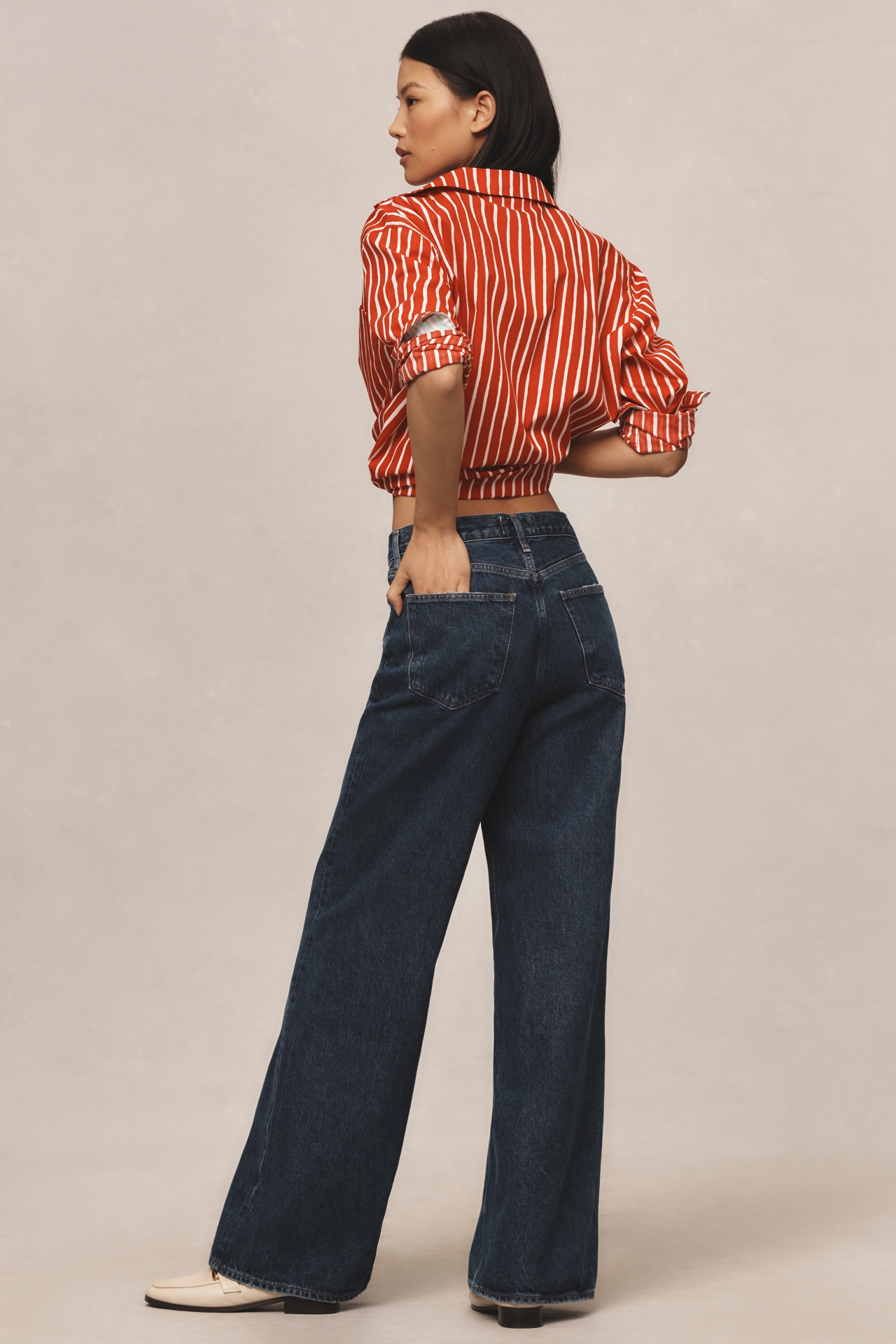 AGOLDE Dame High-Rise Wide-Leg Jeans