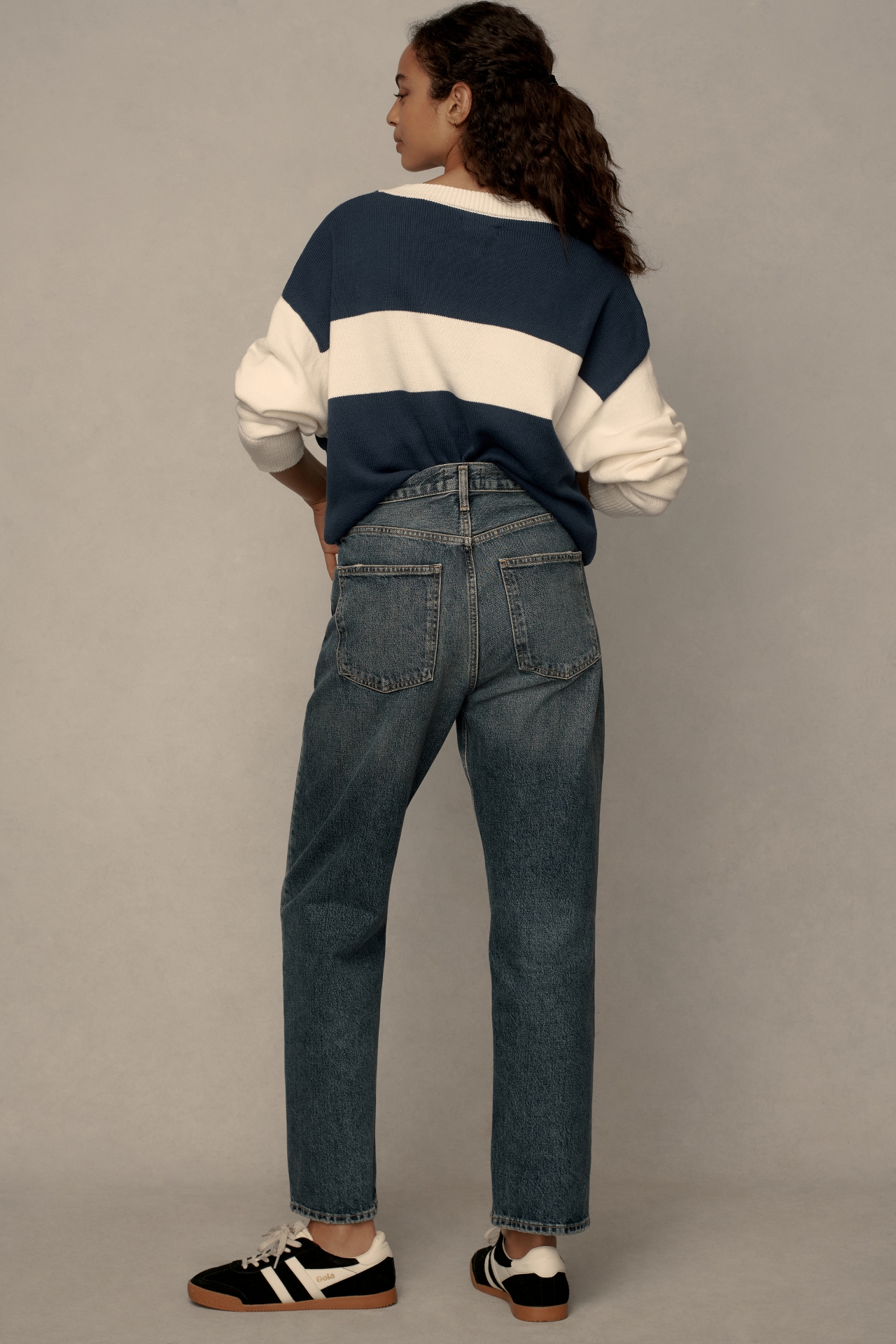 AGOLDE 90's Crop Mid-Rise Loose Straight-Leg Jeans