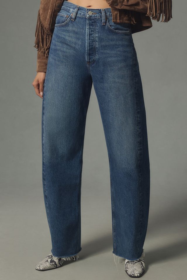 AGOLDE Luna High-Rise Pieced Tapered Jeans | Anthropologie