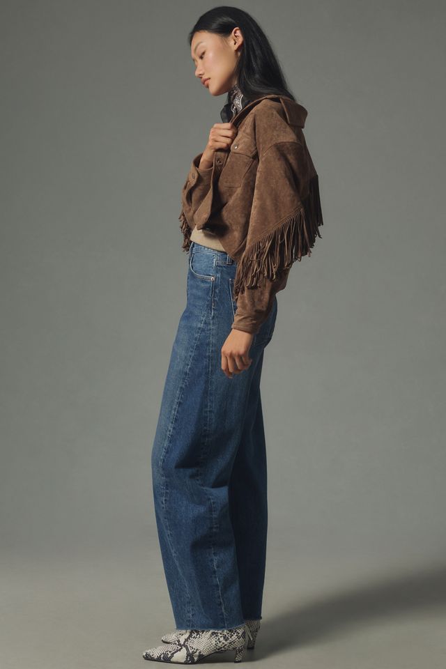 AGOLDE Luna High-Rise Pieced Tapered Jeans #2