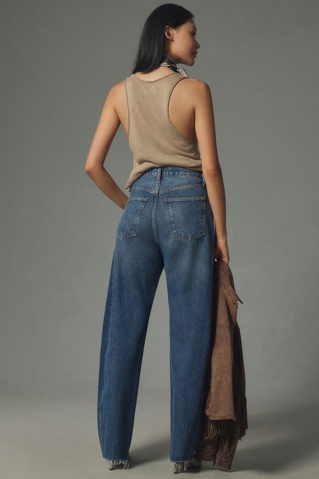 AGOLDE Luna High-Rise Pieced Tapered Jeans #3