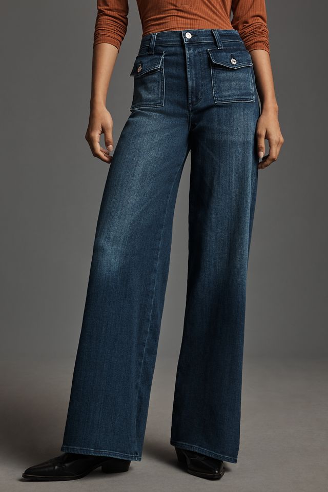 Citizens of Humanity Raven Patch Pocket High-Rise Wide-Leg Jeans #1