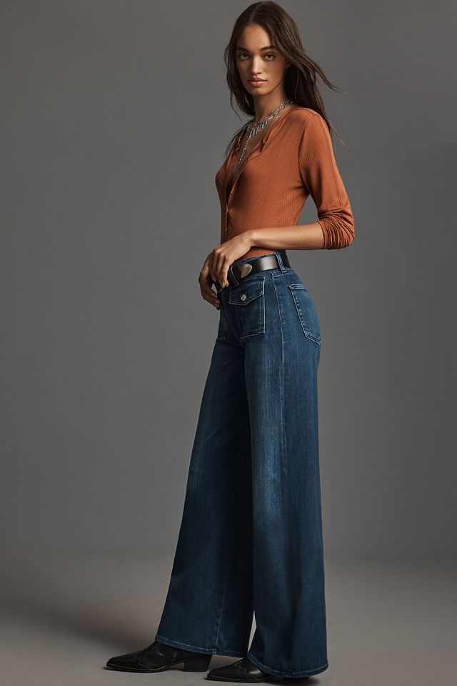 Citizens of Humanity Raven Patch Pocket High-Rise Wide-Leg Jeans #4