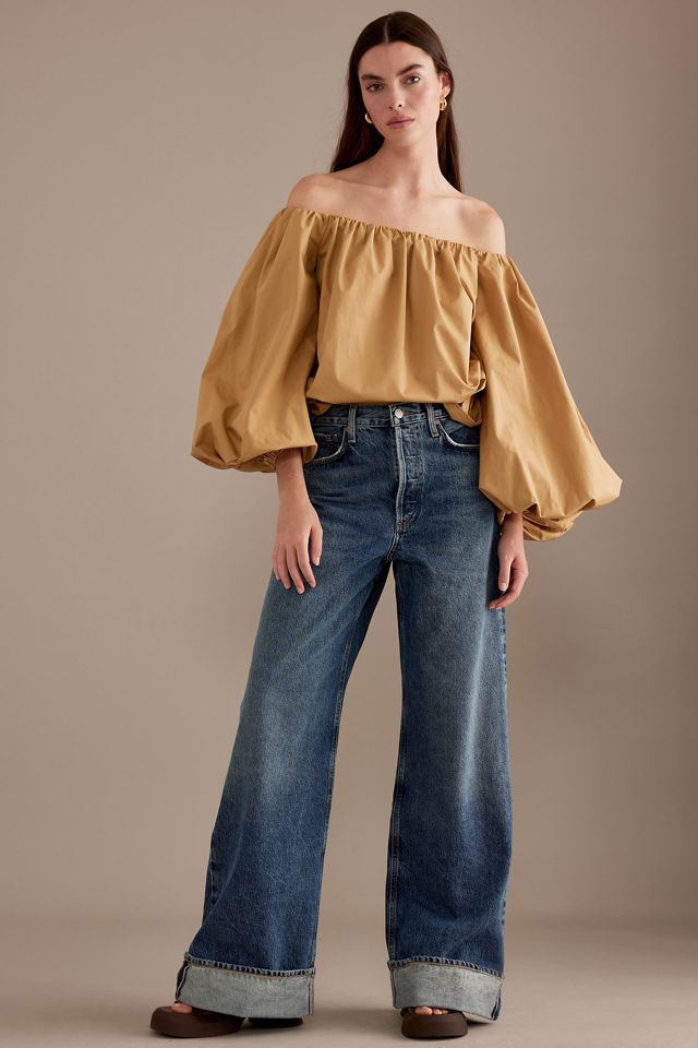 AGOLDE Dame High-Rise Weite-Bein Jeans #1