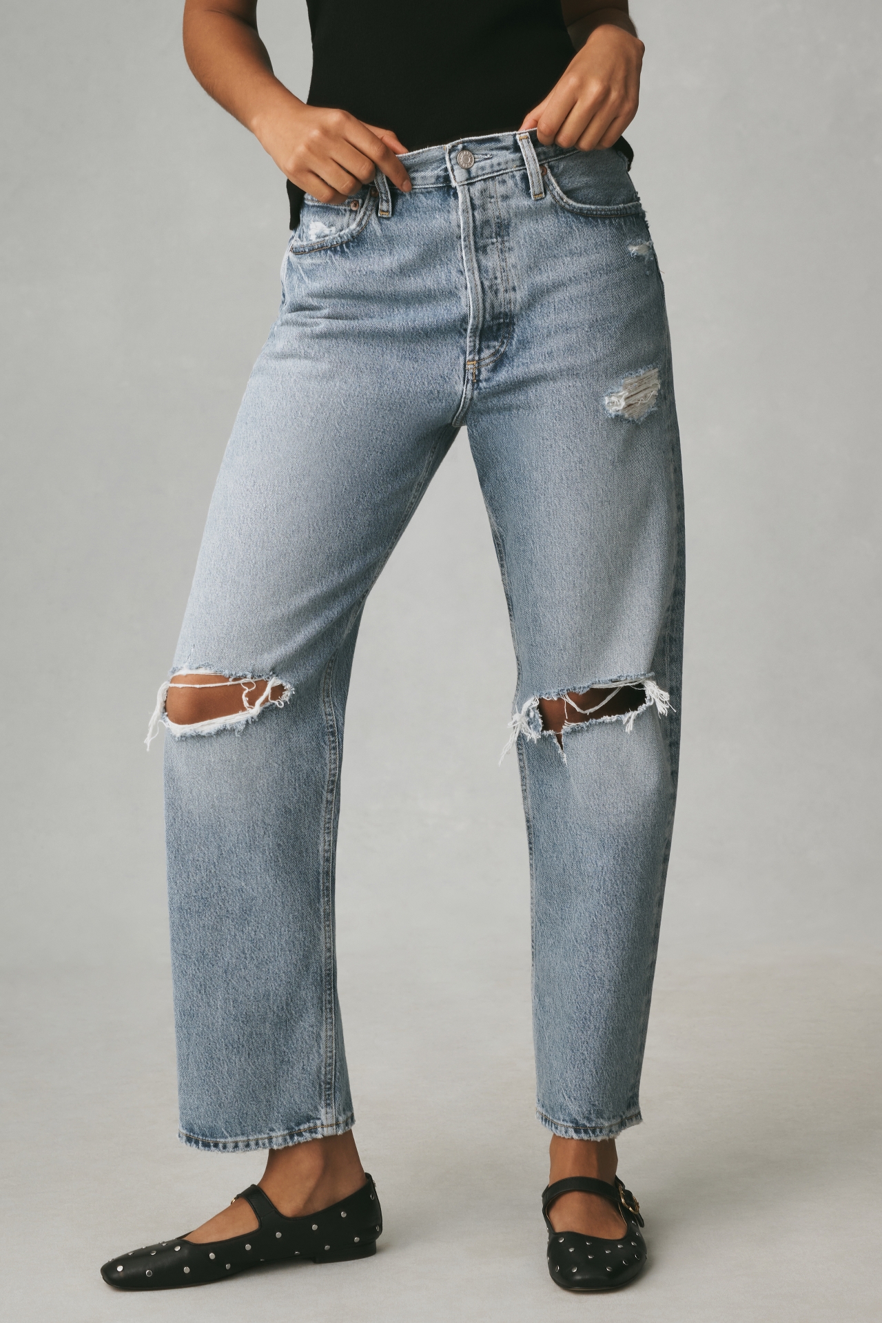 AGOLDE 90s Mid-Rise Straight-Leg Jeans