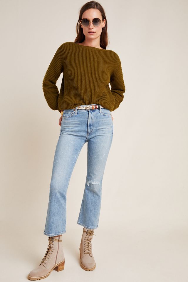 Citizens of Humanity Demy Cropped Petite Flare Jeans