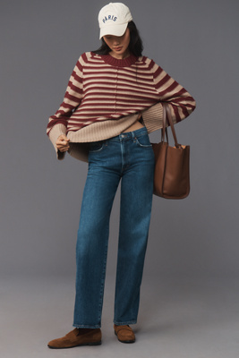 Harper Mid-Rise Straight-Leg Jeans