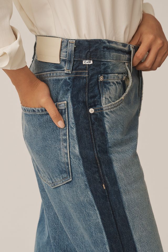 Citizens of Humanity Ayla Textured High-Rise Wide-Leg Jeans #4