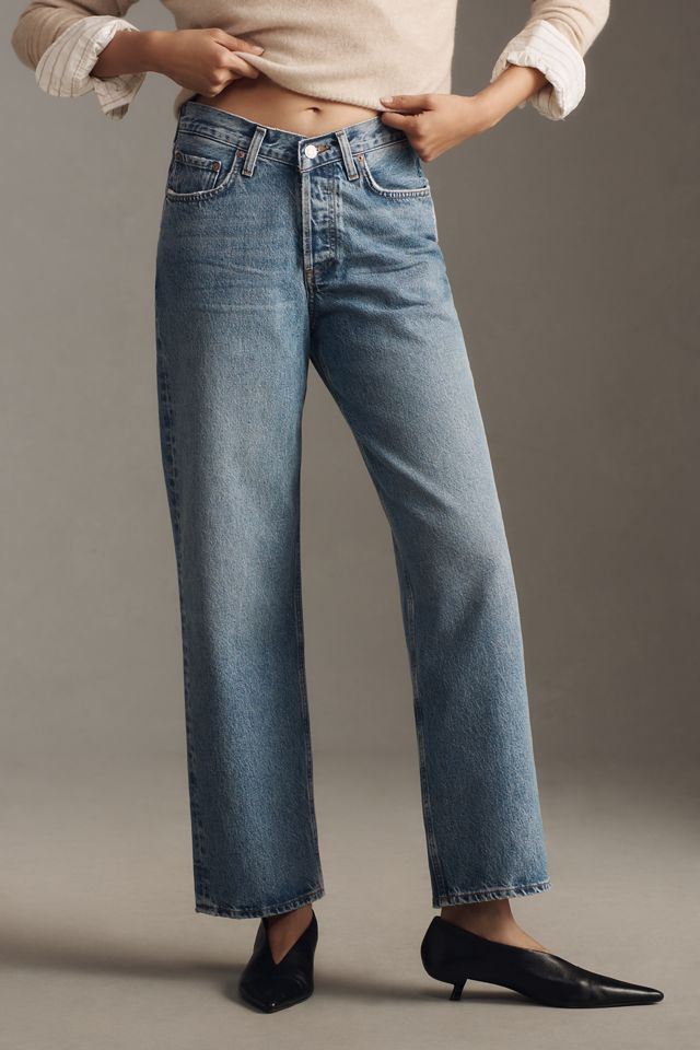 AGOLDE V-Waist Mid-Rise Straight-Leg Jeans #2