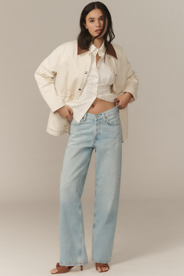 V-Waist High-Rise Straight-Leg Baggy Jeans
