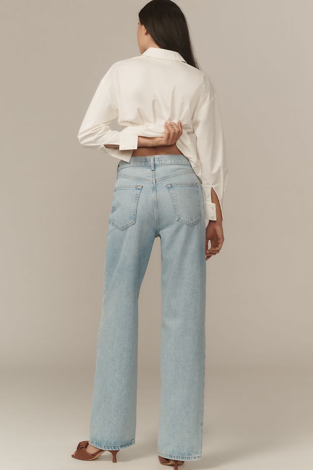 AGOLDE V-Waist High-Rise Straight-Leg Baggy Jeans #2