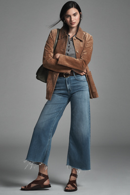 Citizen Of Humanity Lyra High-rise Crop Wide-leg Jeans In Blue