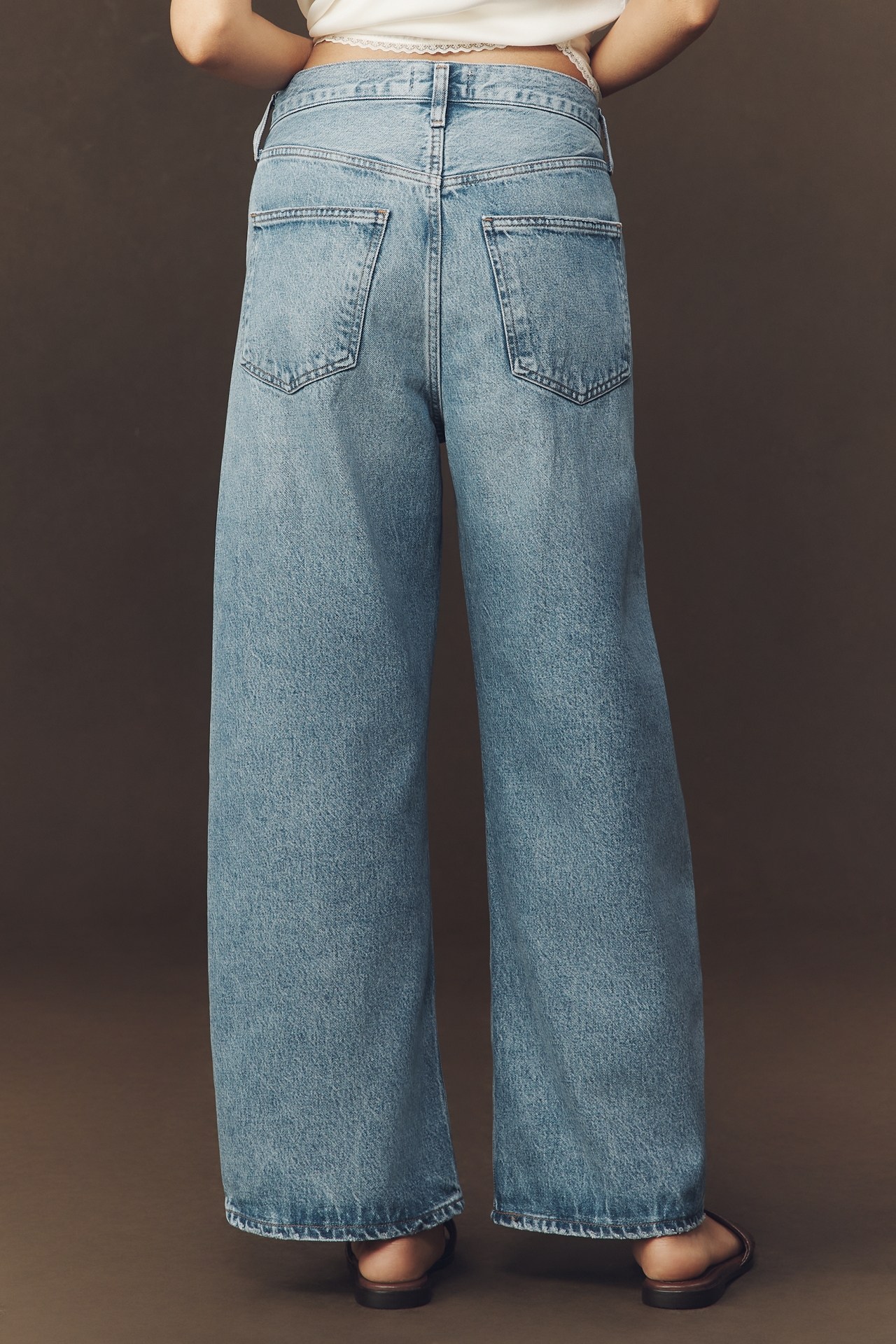 AGOLDE Low Curve Low-Rise Tapered Jeans