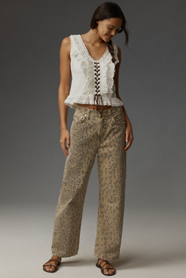 Citizen Of Humanity Miro High-rise Tapered Jeans In Beige