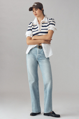 Baretta High-Rise Relaxed Straight-Leg Jeans