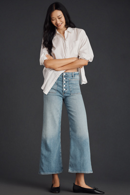 Lyra High-Rise Crop Wide-Leg Jeans