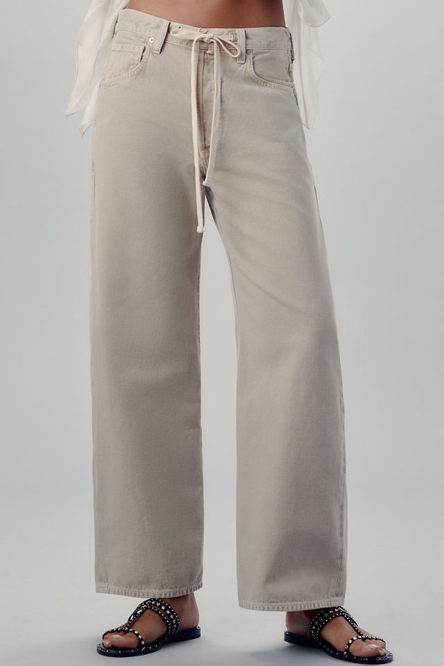 Citizens of Humanity Brynn Drawstring Relaxed Wide-Leg Jeans #1