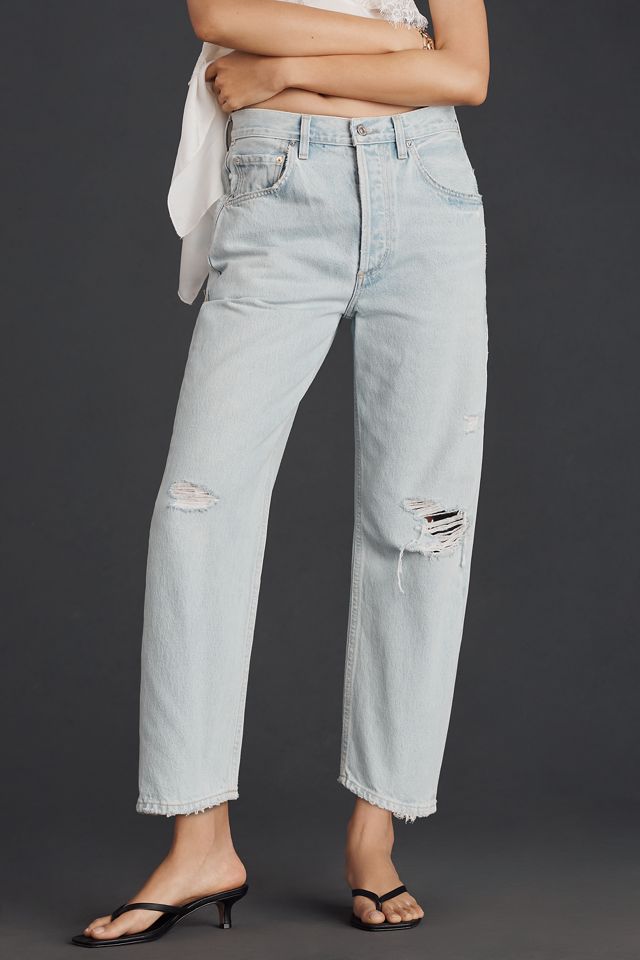 Citizens of Humanity Dahlia Bow-Leg Baby Roll High-Rise Relaxed Jeans #1