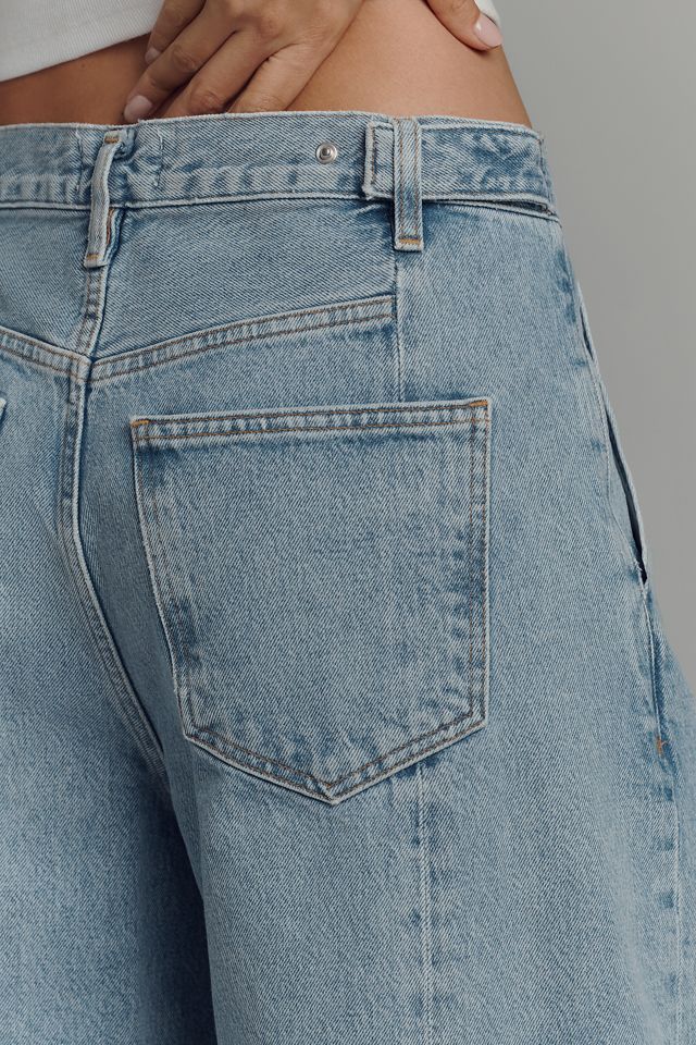 AGOLDE Darsha Pleated High-Rise Barrel Trouser Jeans