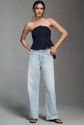 Agolde Low-slung Baggy Jeans In Blue