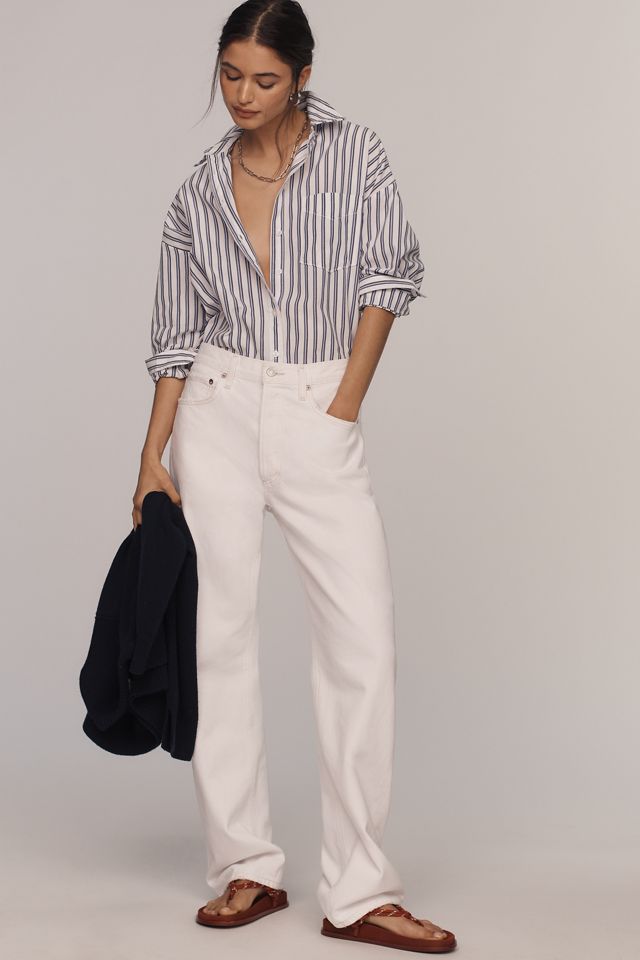 AGOLDE Kelly High-Rise Straight-Leg Jeans #3