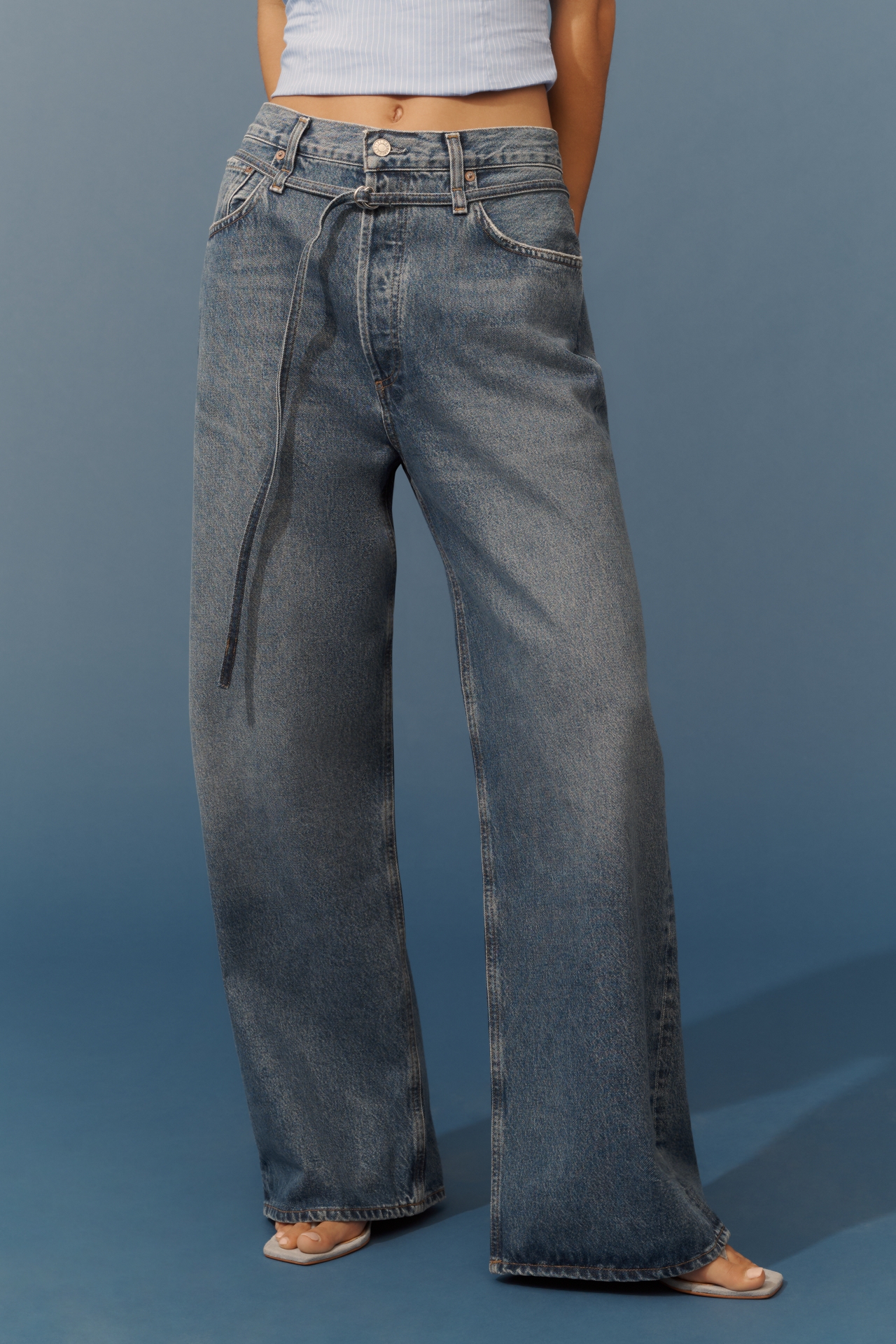 AGOLDE Emmi High-Rise Wide-Leg Jeans
