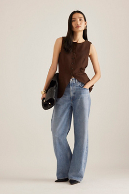 Jeans Low Curve en Blue, taille: 26 chez Anthropologie - AGOLDE - Modalova