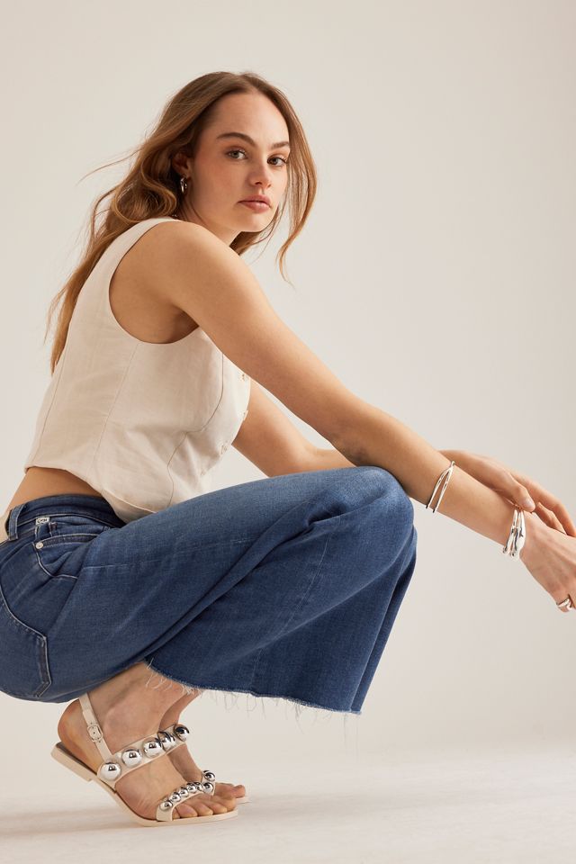 Jeans Citizens of Humanity Lyra de Tiro Alto y Pierna Ancha Crop #2