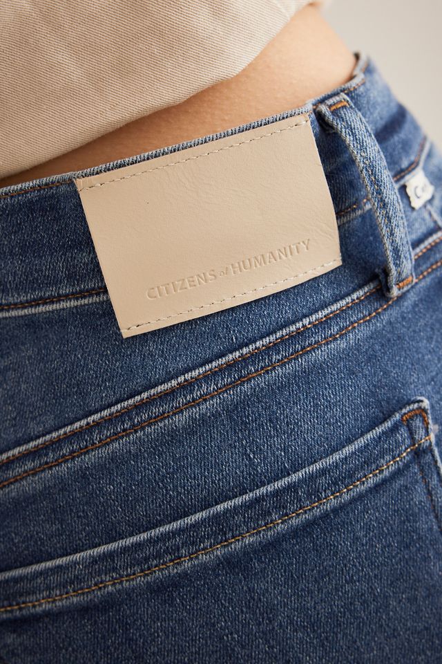 Jeans Citizens of Humanity Lyra de Tiro Alto y Pierna Ancha Crop #4