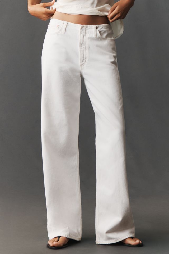 【送料&関税込】AGOLDE Lex Wide-leg Jeans AGOLDE Lex Low-Rise Wide-Leg Jeans - Bergdorf Goodman