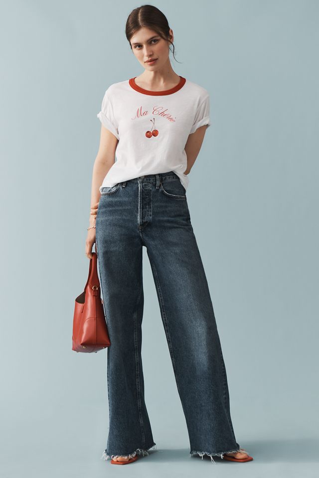 AGOLDE Dame High-Rise Wide-Leg Jeans #1