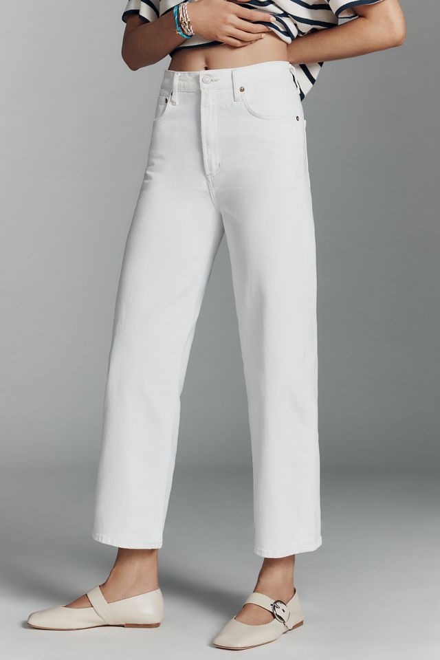 AGOLDE Ren High-Rise Crop Wide-Leg Jeans #1