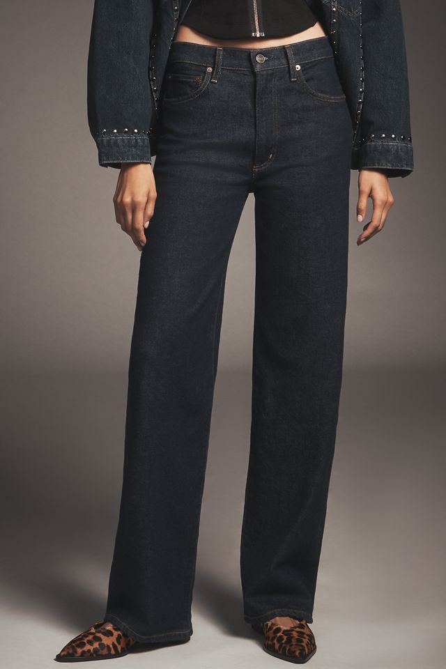 AGOLDE Harper Mid-Rise Straight-Leg Jeans #1