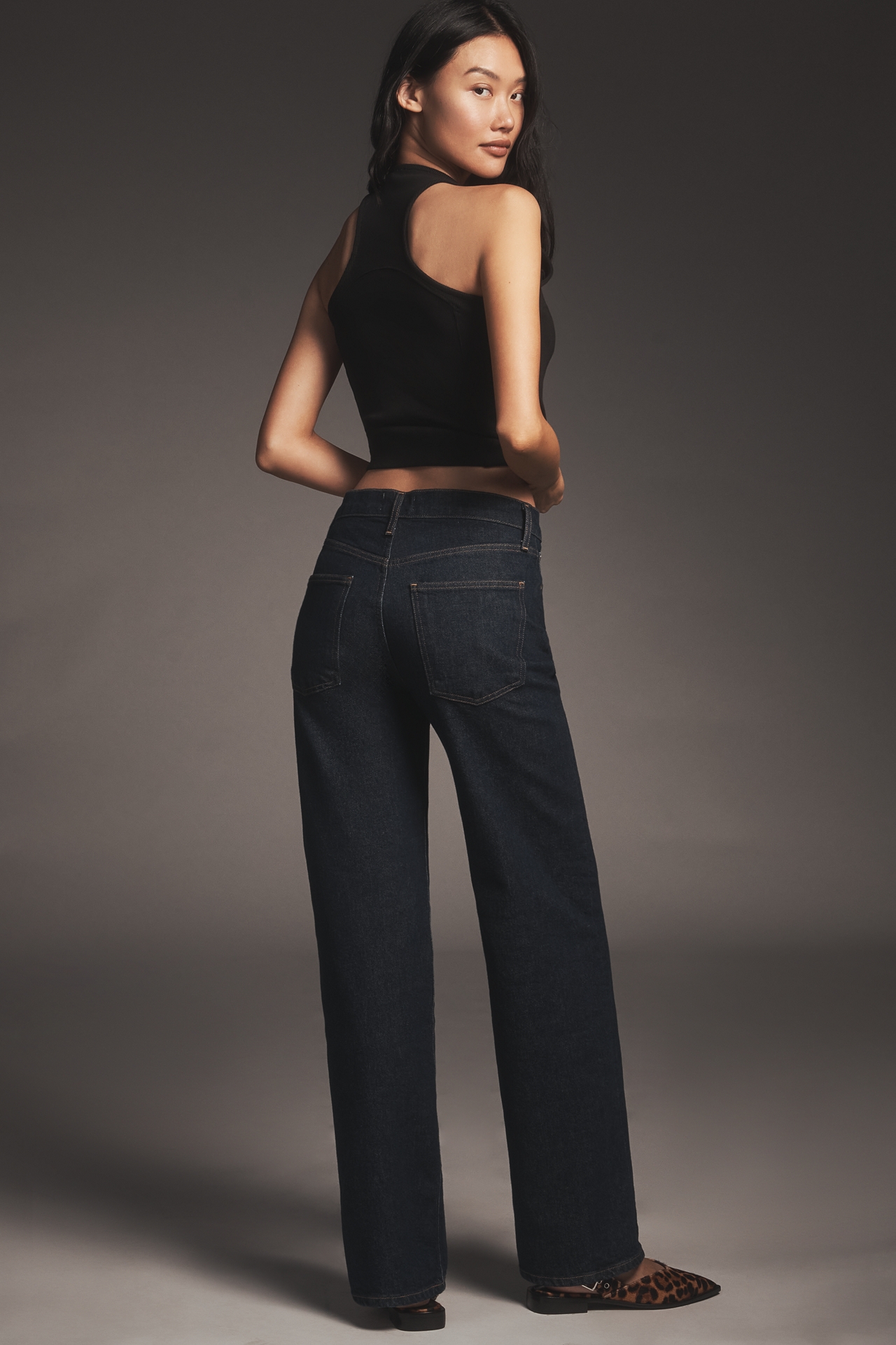 AGOLDE Harper Mid-Rise Straight-Leg Jeans