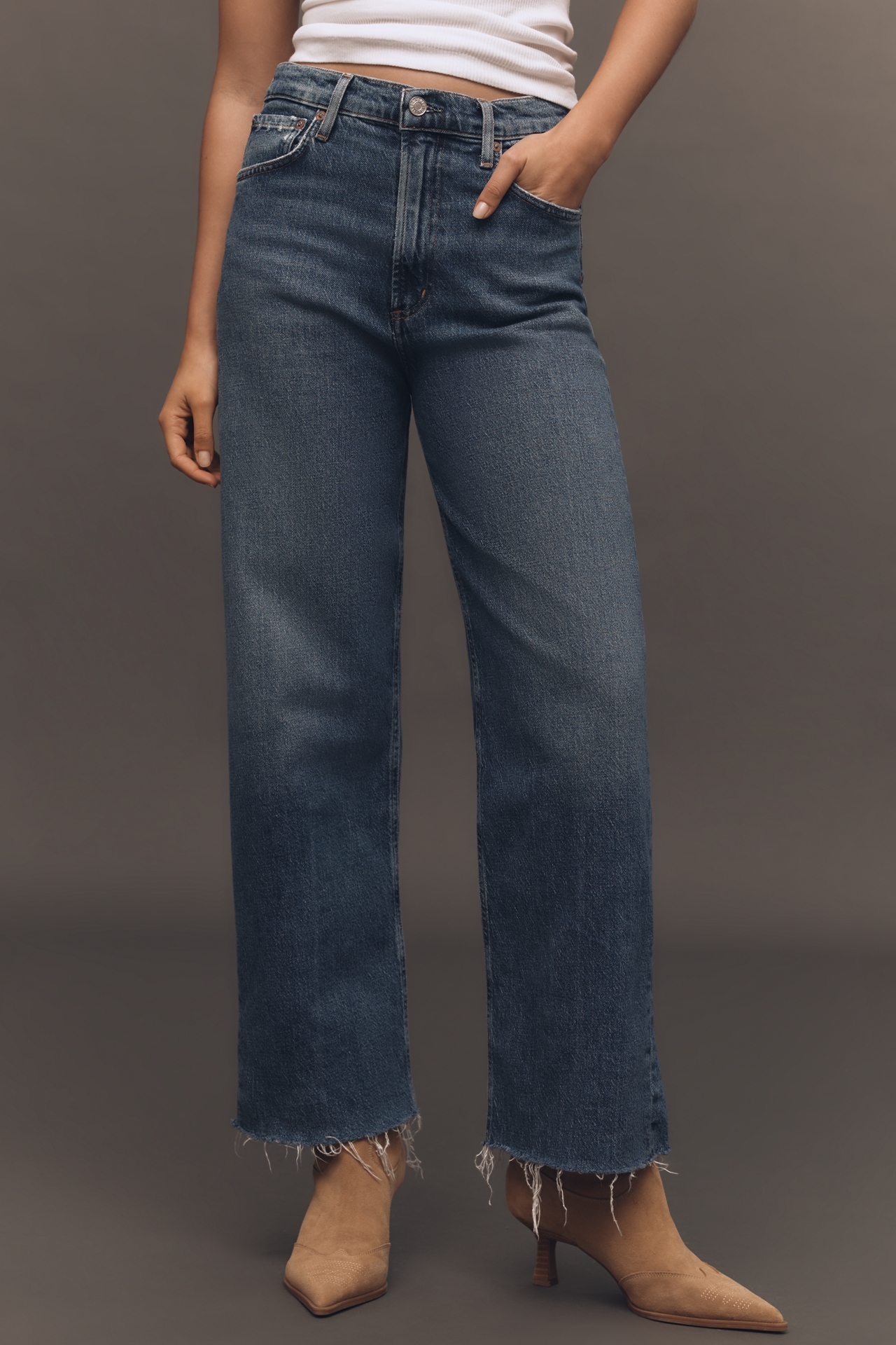 AGOLDE Ren High-Rise Wide-Leg Jeans