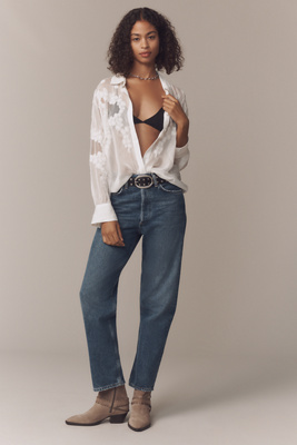 90s Mid-Rise Straight-Leg Jeans