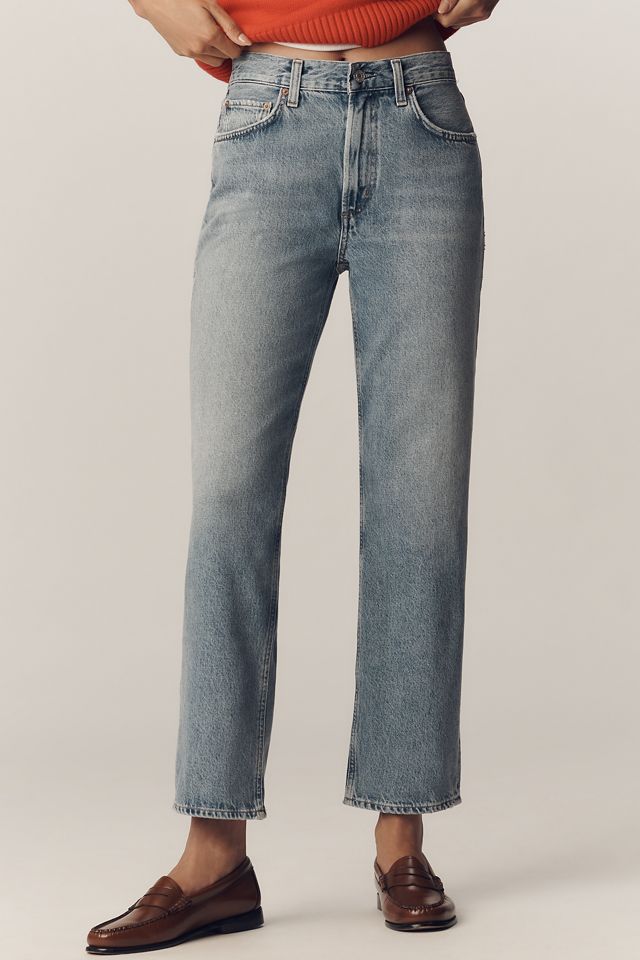 AGOLDE Valen Mid-Rise Straight-Leg Jeans #1