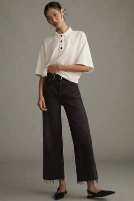 Ren High-Rise Crop Wide-Leg Jeans