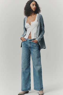 Agolde Harper Mid-rise Relaxed Straight-leg Jeans In Blue