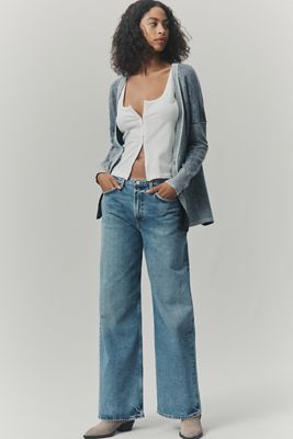 AGOLDE Keira Mid-Rise Wide-Leg Jeans