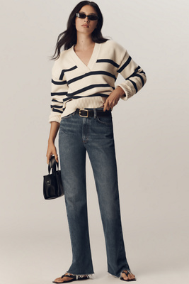 Agolde Leena High-rise Bootcut Jeans In Blue