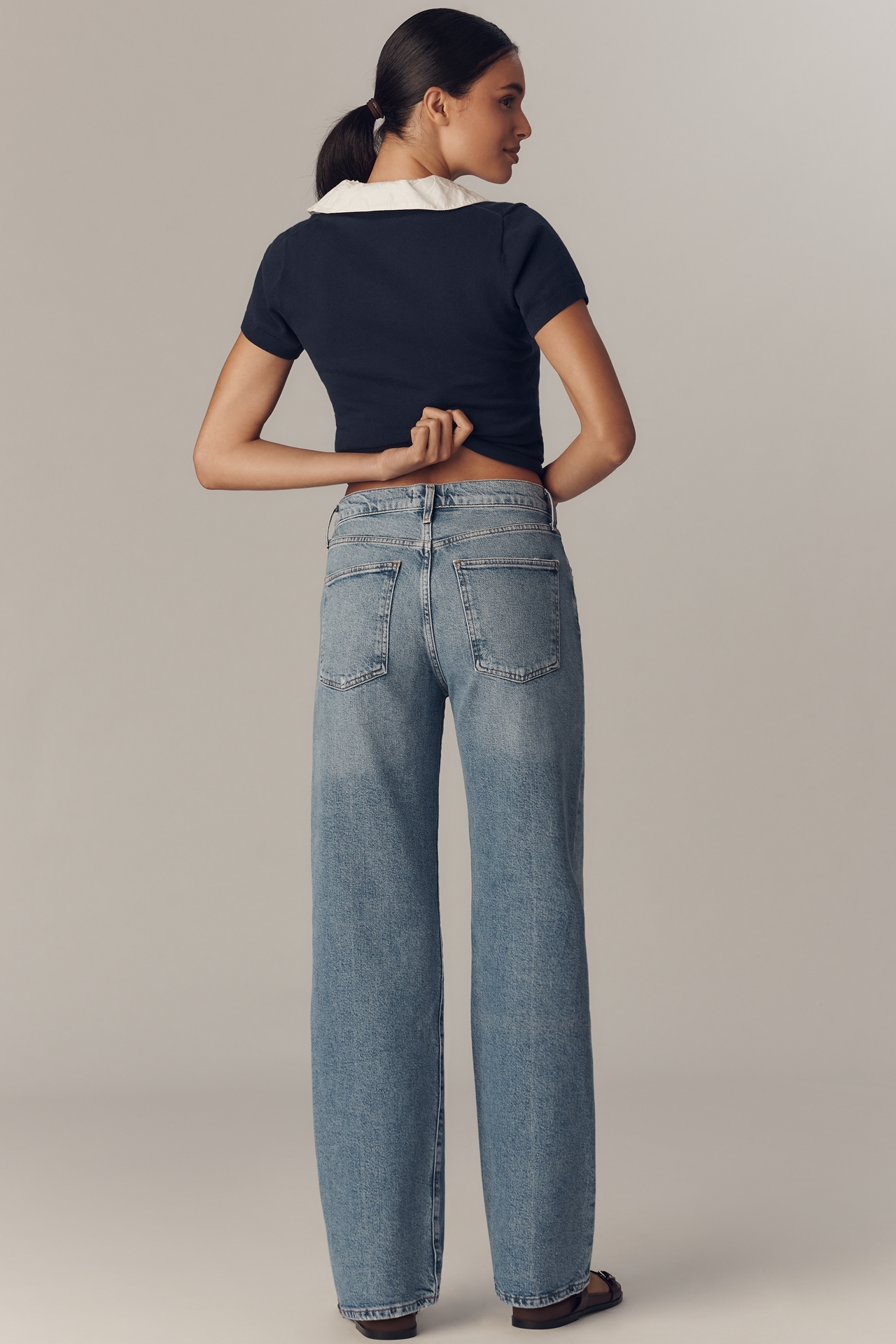 AGOLDE Harper Mid-Rise Relaxed Straight-Leg Jeans