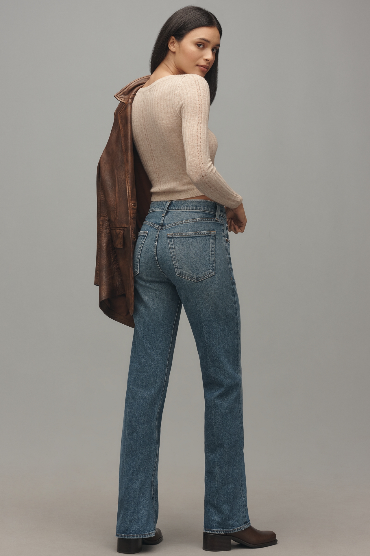 AGOLDE Kick Boot Mid-Rise Bootcut Jeans