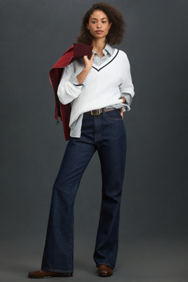 Agolde Leena High-rise Bootcut Jeans In Blue