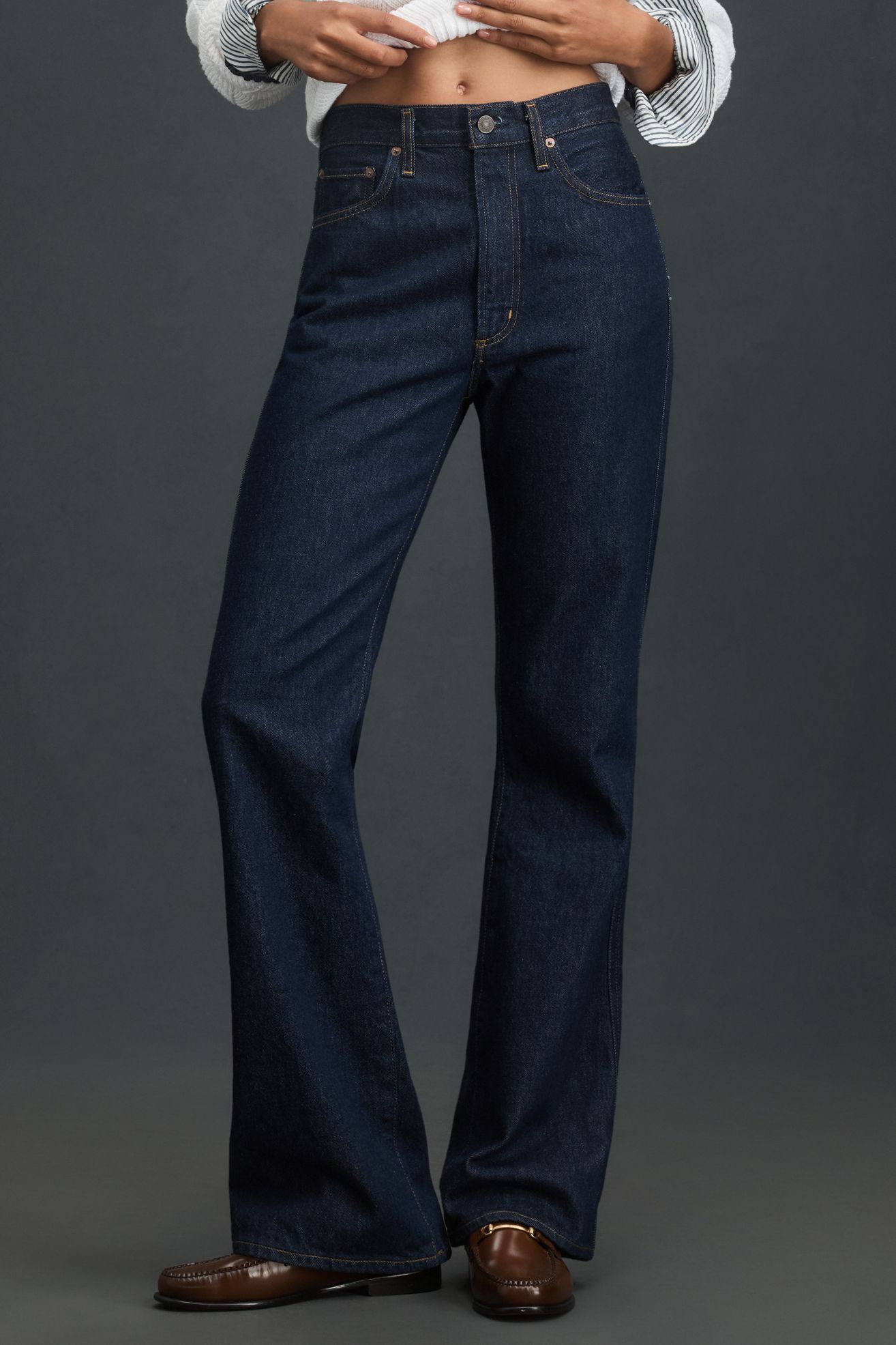 AGOLDE Leena High-Rise Bootcut Jeans