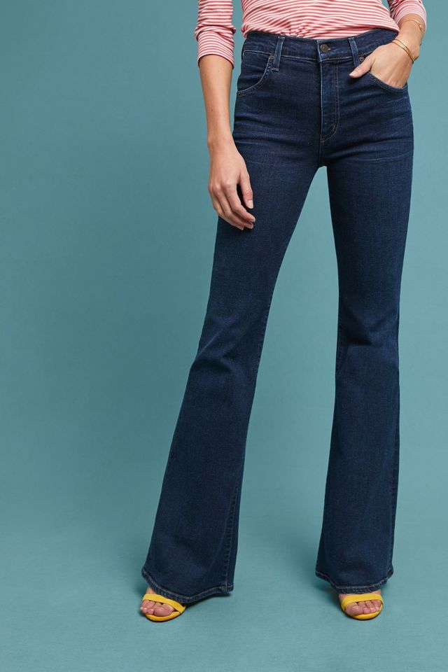 Citizens of Humanity Chloe Mid-Rise Flare Petite Jeans | Anthropologie