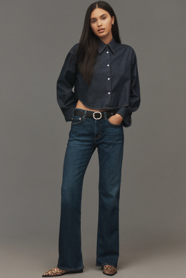 Citizen Of Humanity Genova Low-rise Bootcut Jeans In Blue