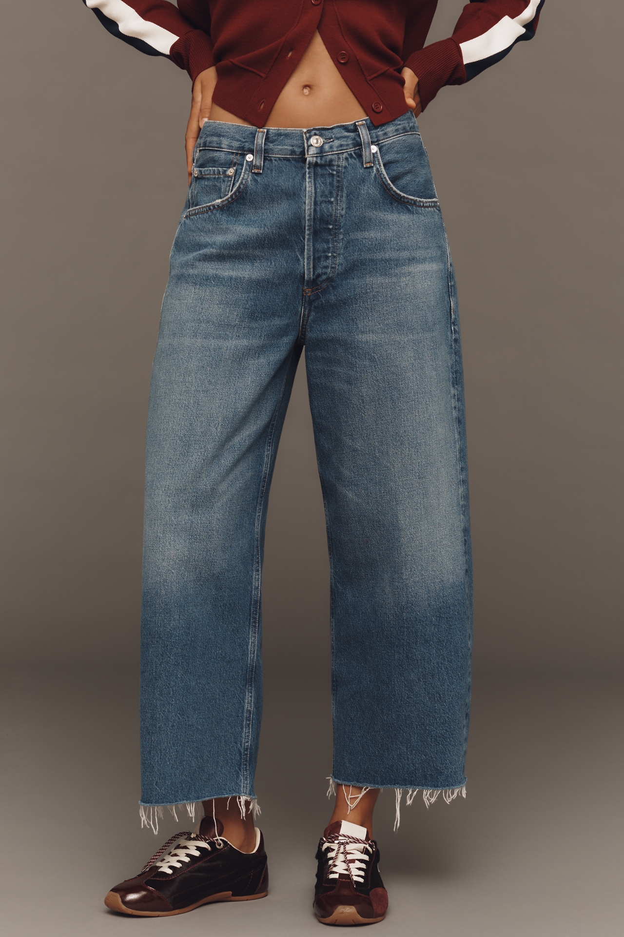 Citizens of Humanity Ayla High-Rise Crop Wide-Leg Jeans