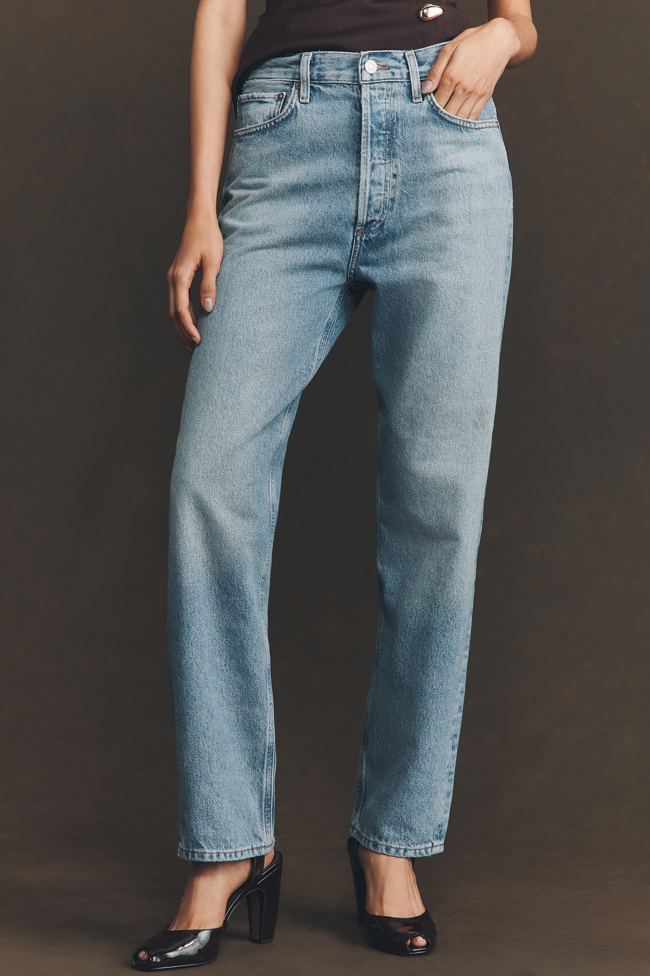 AGOLDE 90s Pinch High-Rise Straight-Leg Jeans
